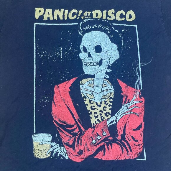 Panic At The Disco 2017 Death of a Bachelor Tour T-Shirt Crew Neck Woman Sz M - Picture 2 of 10